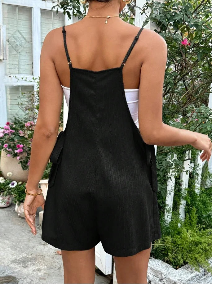 Maternity Clothes 2025 Women's Wear for Pregnant Women Solid Color Strappy Summer Maternity Pants Jumpsuit Pregnancy Clothing